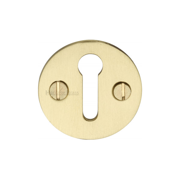 Heritage Brass Keyhole Escutcheon Satin Brass finish - V1010-SB - Choice Handles