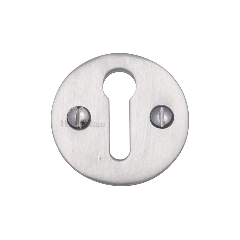 Heritage Brass Keyhole Escutcheon Satin Chrome finish - V1010-SC - Choice Handles