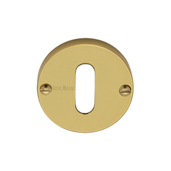 Heritage Brass Keyhole Escutcheon Polished Brass finish - V1014-PB - Choice Handles