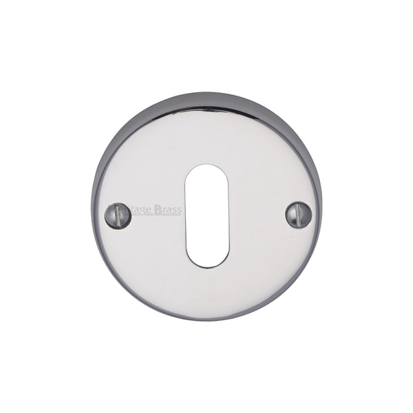 Heritage Brass Keyhole Escutcheon Polished Chrome finish - V1014-PC - Choice Handles