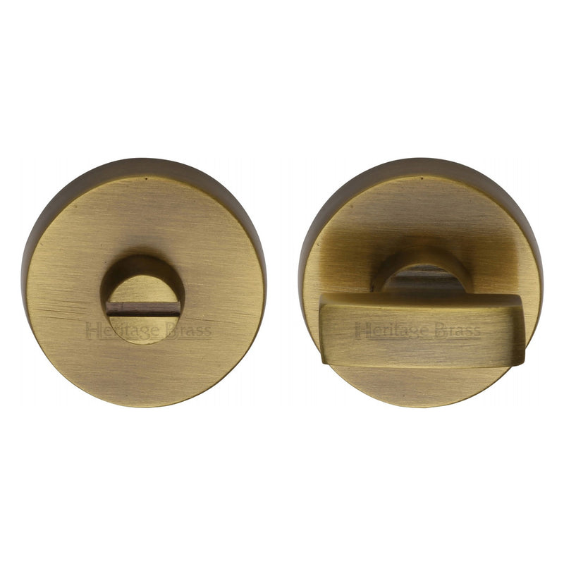 Heritage Brass Thumbturn & Emergency Release  for Bathroom & Bedroom Doors  Antique finish - V1018-AT - Choice Handles