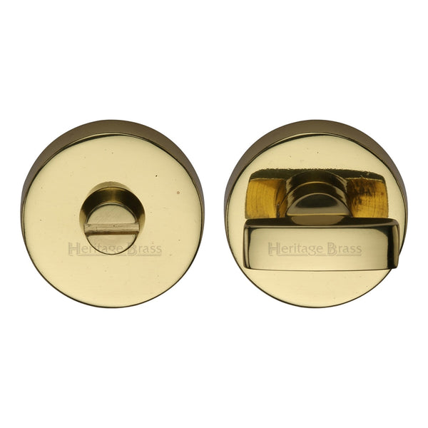 Heritage Brass Thumbturn & Emergency Release  for Bathroom & Bedroom Doors  Polished Brass finish - V1018-PB - Choice Handles