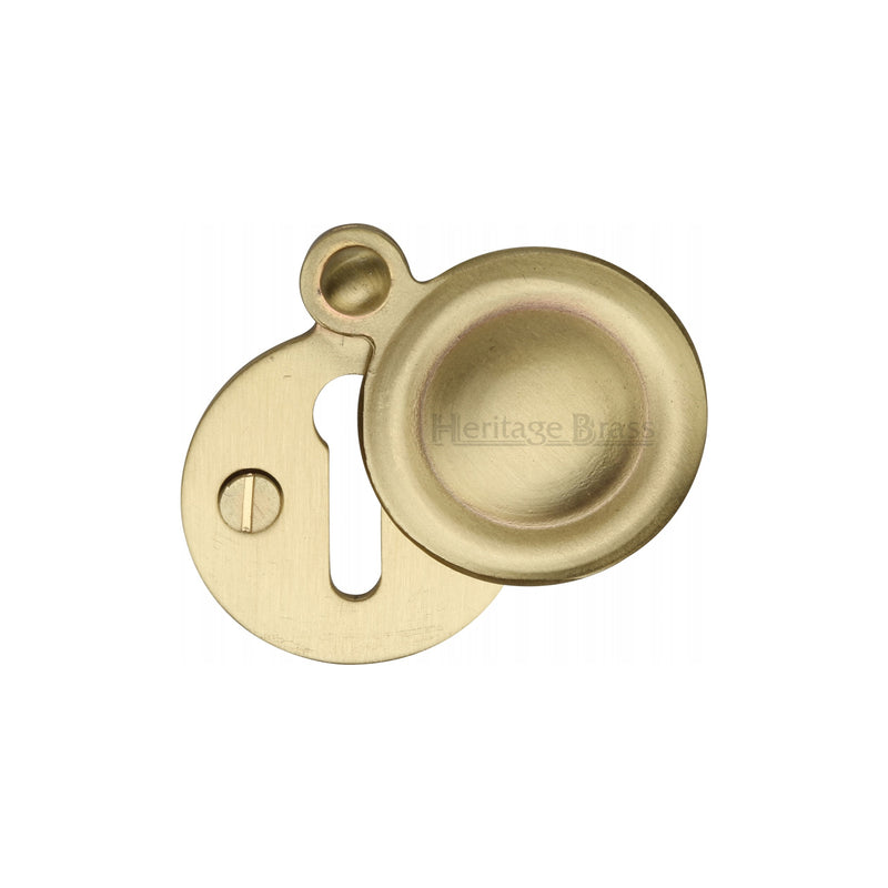 Heritage Brass Covered Keyhole Round Satin Brass finish - V1020-SB - Choice Handles