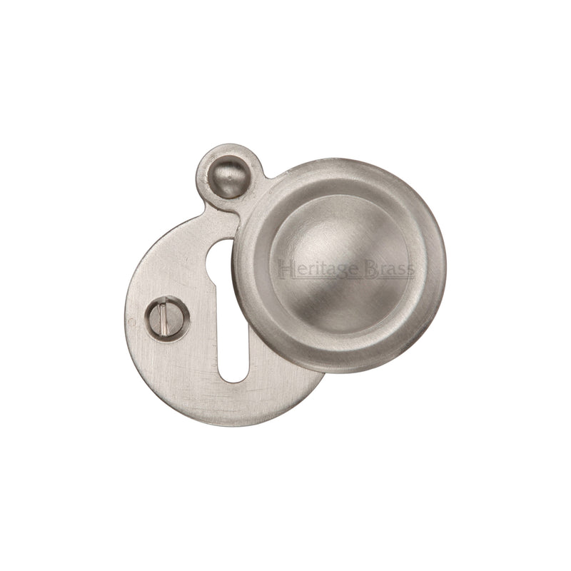 Heritage Brass Covered Keyhole Round Satin Nickel finish - V1020-SN - Choice Handles