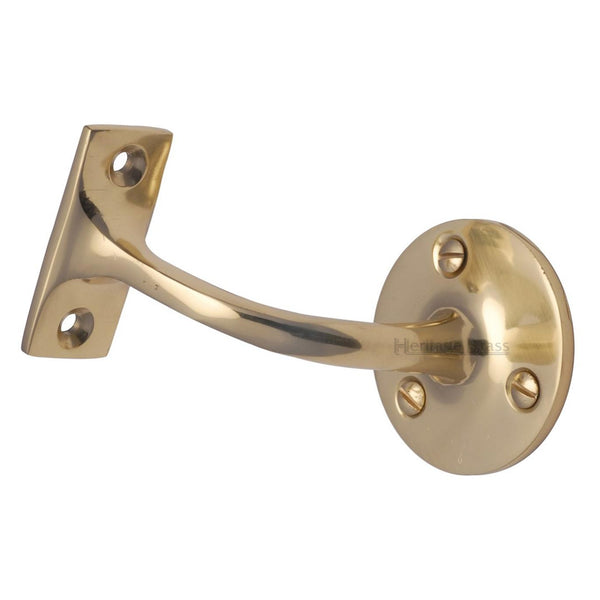 Heritage Brass Handrail Bracket 3 Polished Brass finish
 - V1030 76-PB - Choice Handles