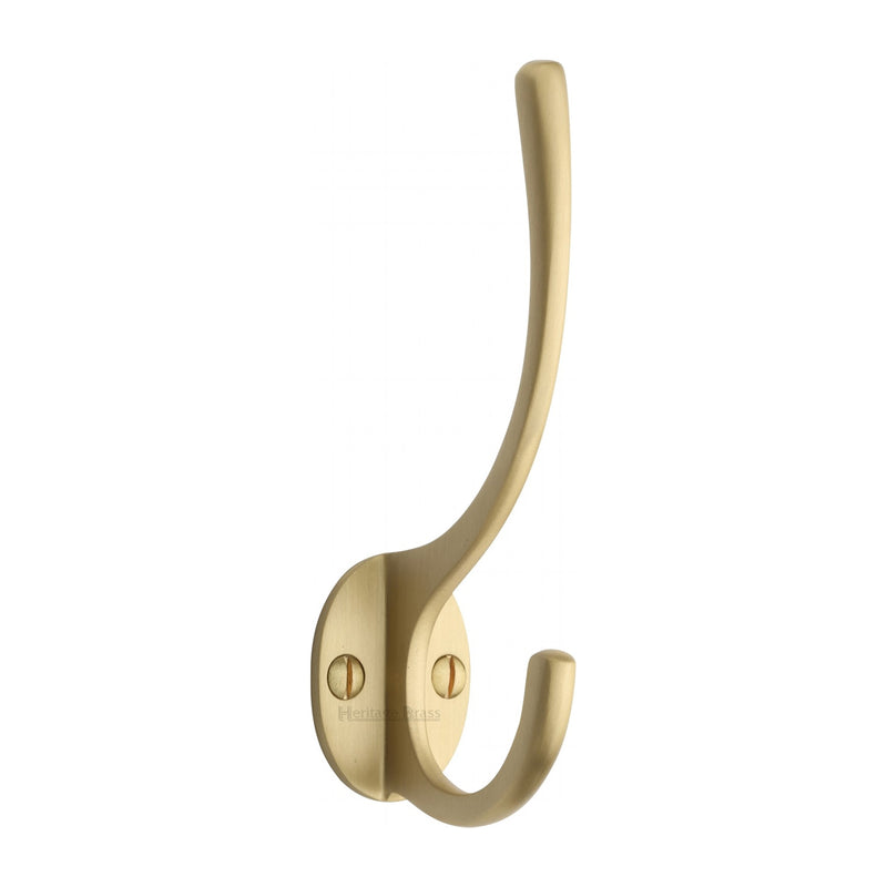 Heritage Brass Hat & Coat Hook Satin Brass finish - V1050-SB