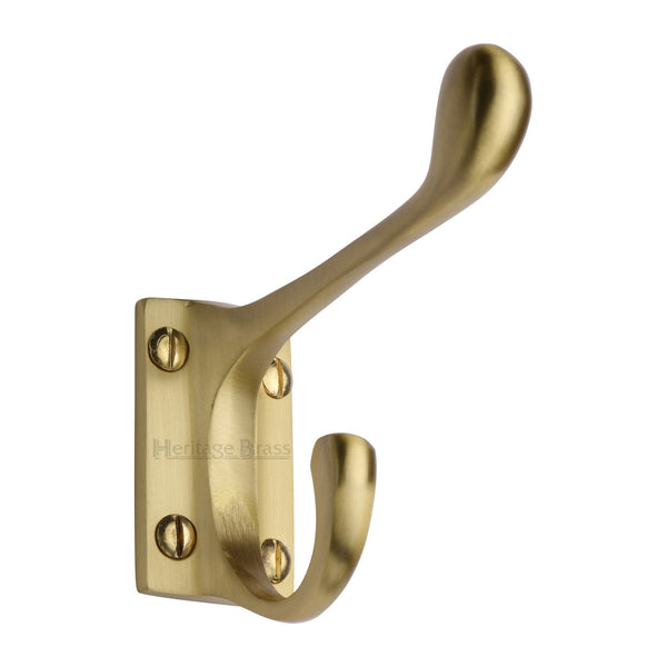 Heritage Brass Hat & Coat Hook Satin Brass finish - V1056-SB