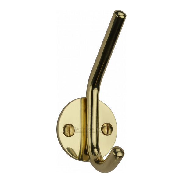 Heritage Brass Hat & Coat Hook Polished Brass finish - V1065-PB