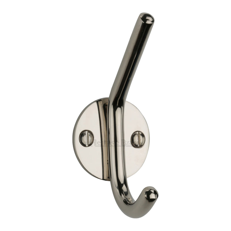 Heritage Brass Hat & Coat Hook Polished Nickel - V1065-PNF