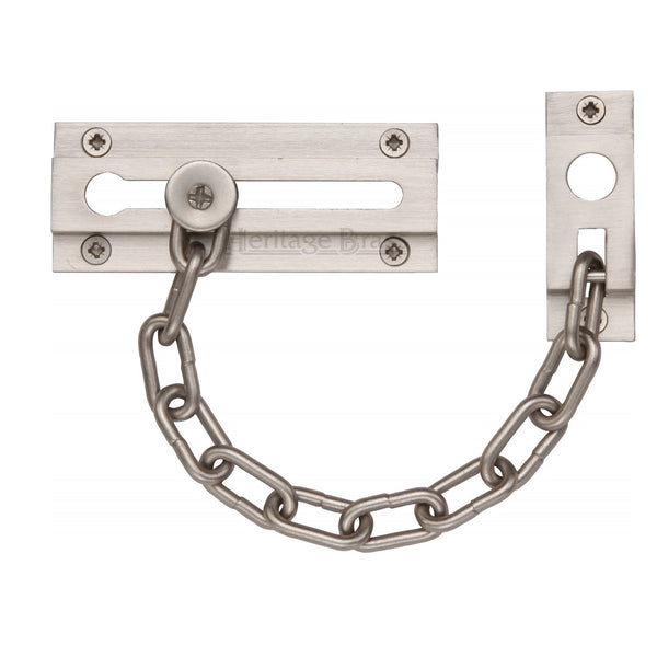 Heritage Brass Door Chain Satin Nickel finish - V1070-SN - Choice Handles