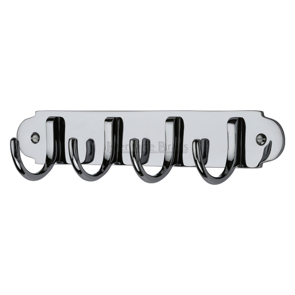 Heritage Brass Coat Hooks on Plate Polished Chrome finish - V1079-PC