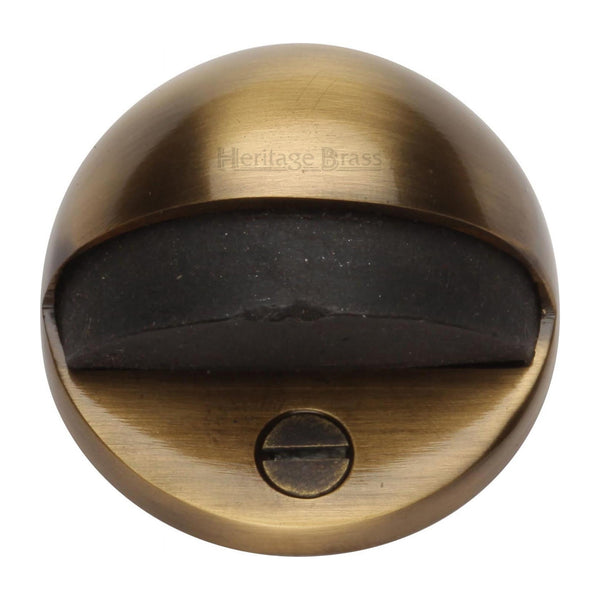 Heritage Brass Shielded Door Stop Antique finish - V1080-AT