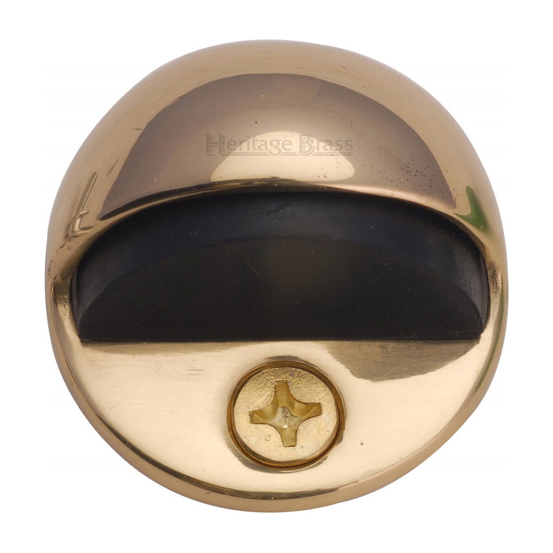 Heritage Brass Shielded Door Stop Polished Brass finish - V1080-PB