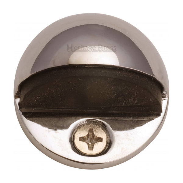 Heritage Brass Shielded Door Stop Polished Nickel - V1080-PNF