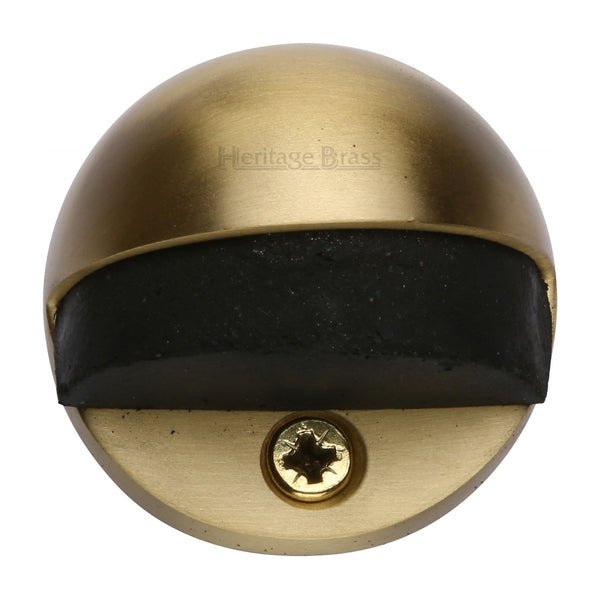 Heritage Brass Shielded Door Stop Satin Brass finish - V1080-SB