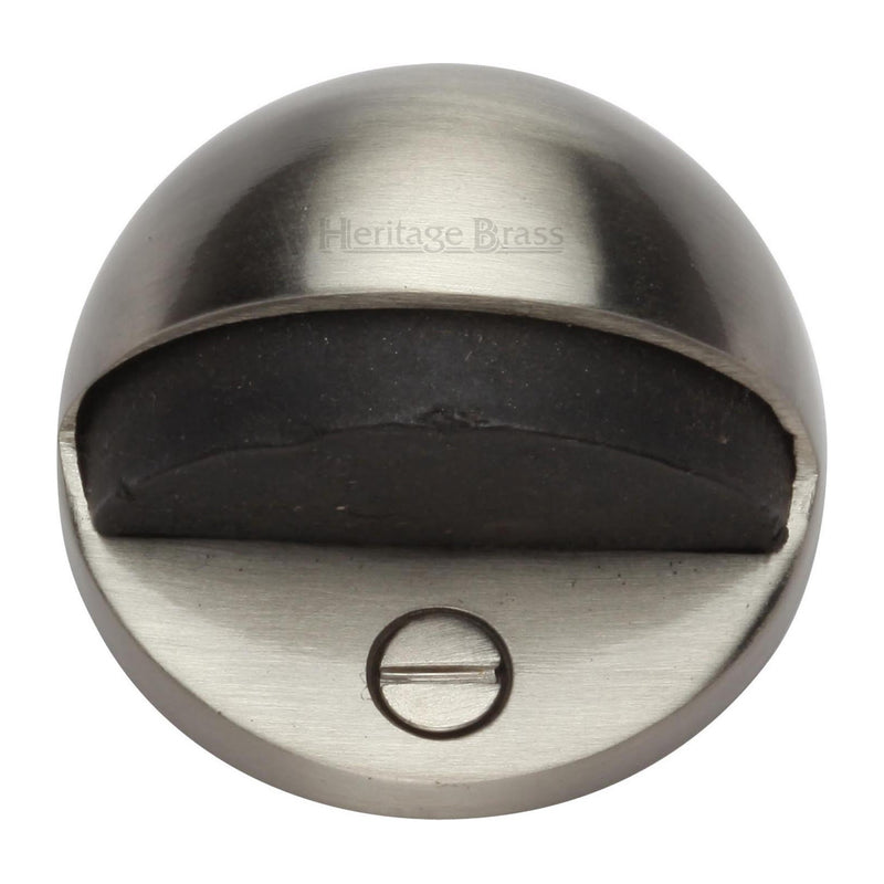 Heritage Brass Shielded Door Stop Satin Nickel finish - V1080-SN