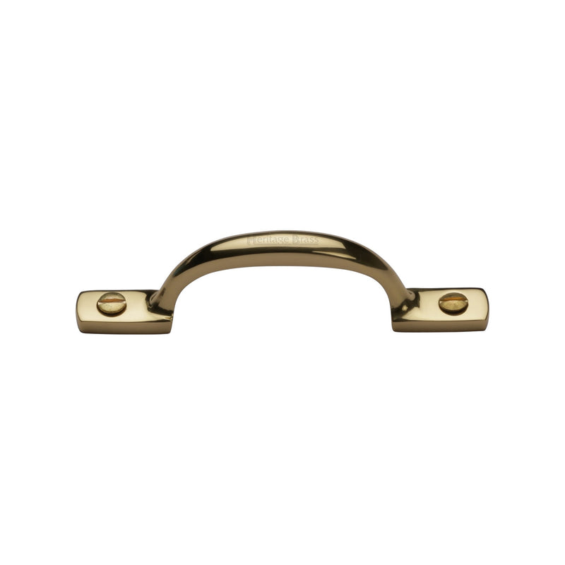 Heritage Brass Sash Pull Handle 102mm Polished Brass finish - V1090 102-PB