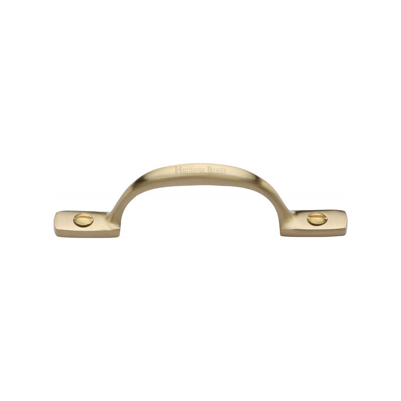 Heritage Brass Sash Pull Handle 102mm Satin Brass Finish - V1090 102-SB