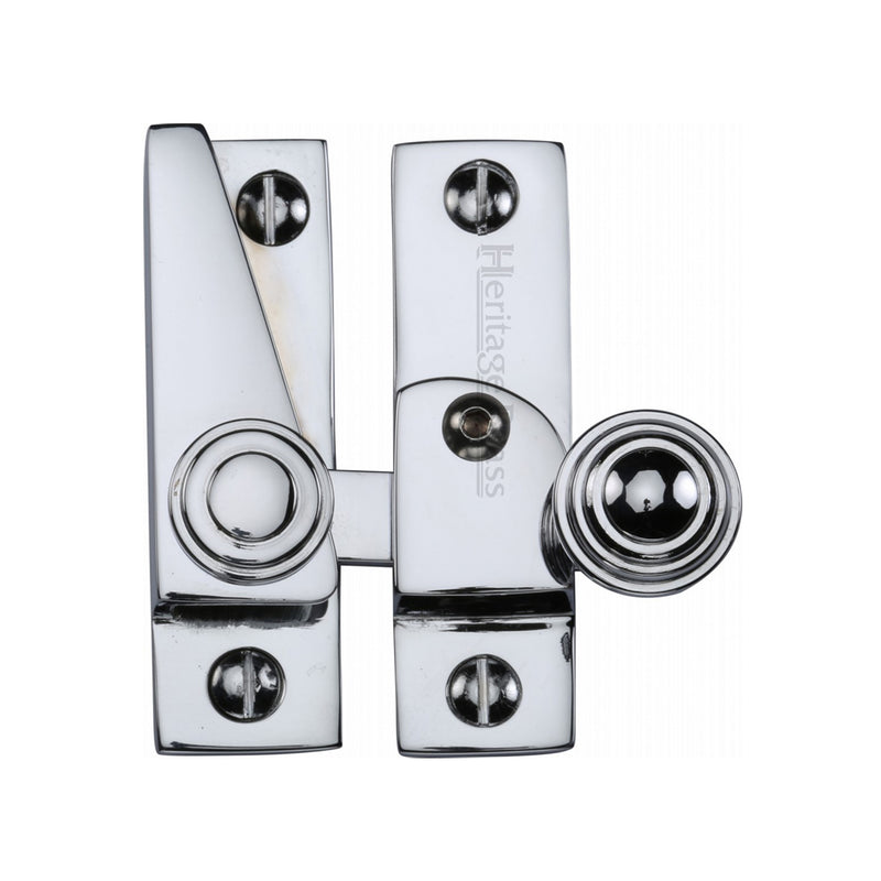 Heritage Brass Sash Fastener Lockable Polished Chrome Finish - V1104L-PC