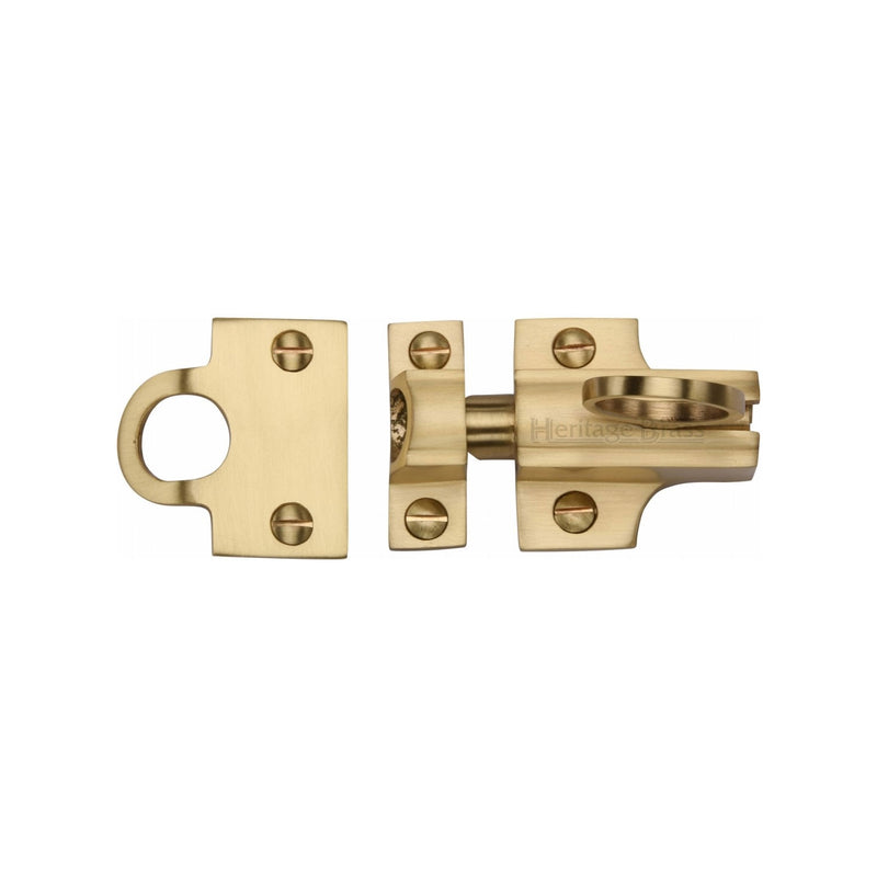 Heritage Brass Fanlight Catch Satin Brass Finish - V1117-SB