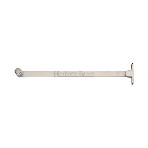 Heritage Brass Casement Stay Roller Arm Design 254mm Satin Nickel Finish - V1119 10-SN - Choice Handles