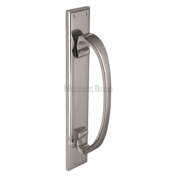 Heritage Brass Door Pull Handle on Plate Polished Chrome finish - V1162-PC - Choice Handles