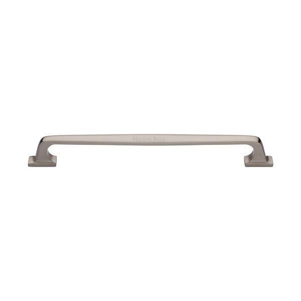 Heritage Brass Door Pull Handle Durham Design 345mm Satin Nickel Finish
 - V1210 345-SN