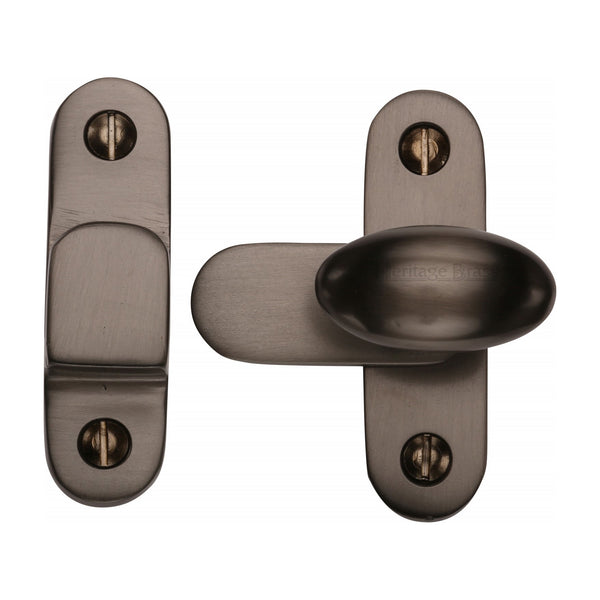 Heritage Brass Cabinet Hook & Plate Matt Bronze Finish - V1970-MB