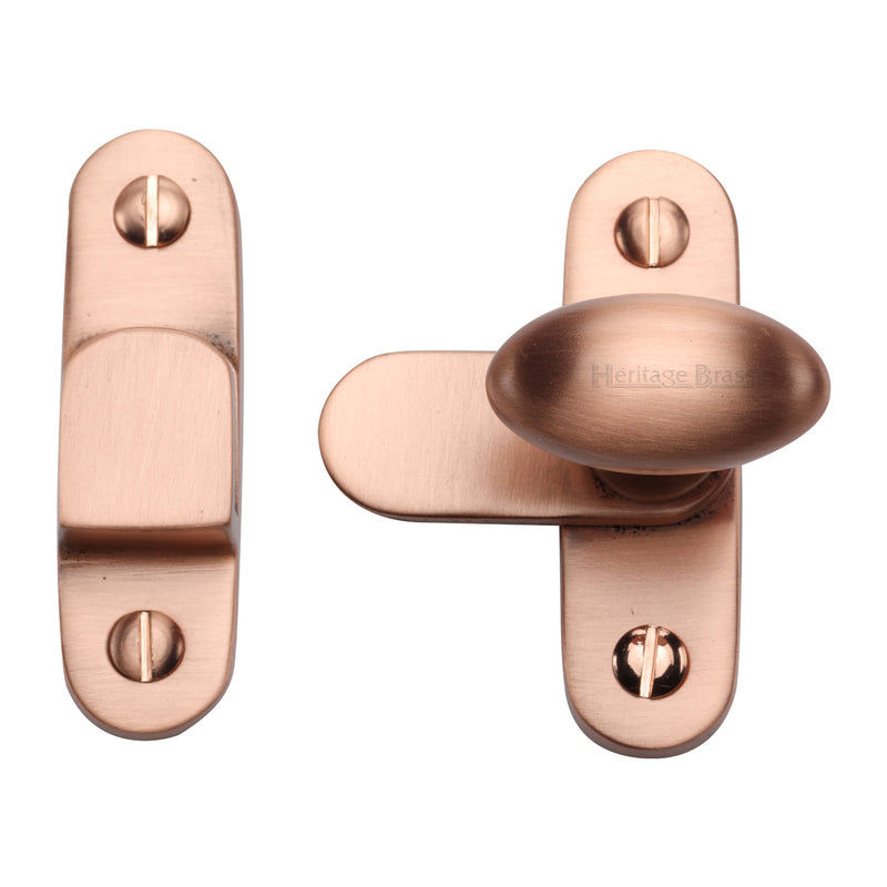 Heritage Brass Cabinet Hook & Plate Satin Rose Gold Finish - V1970-SRG