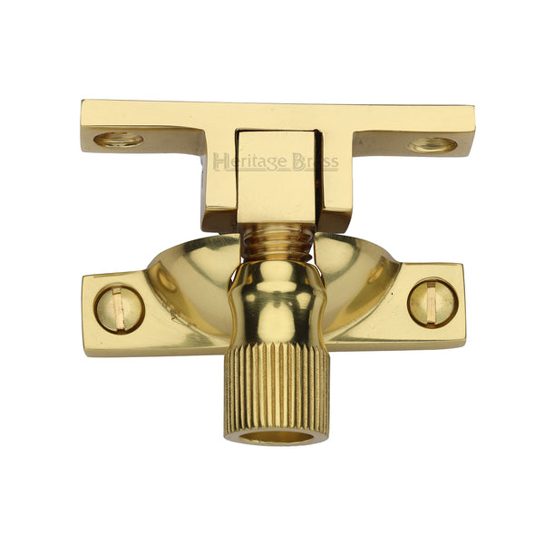 Heritage Brass Narrow Brighton Sash Fastener Polished Brass finish
 - V2054-PB