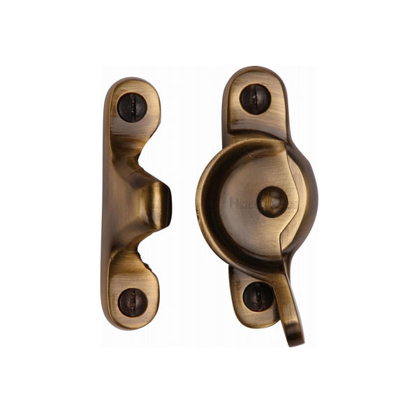 Heritage Brass Fitch Pattern Sash Fastener Antique finish - V2060-AT