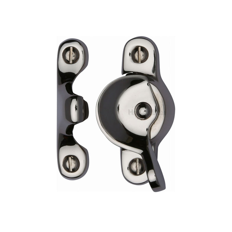 Heritage Brass Fitch Pattern Sash Fastener Polished Nickel finish - V2060-PNF