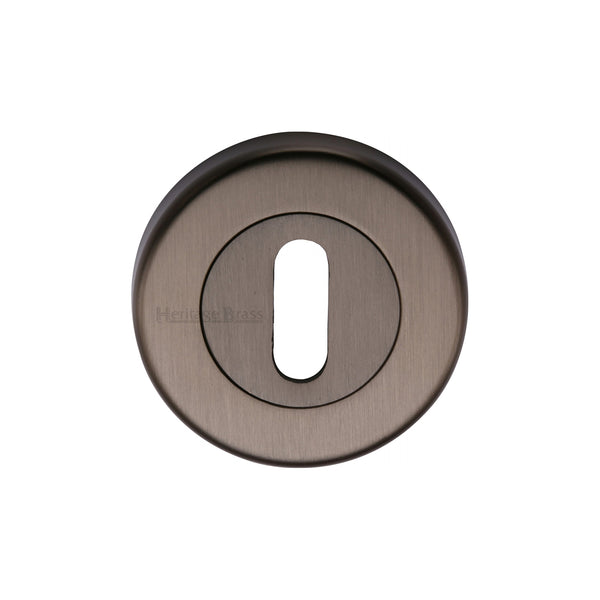 Heritage Brass Key Escutcheon Matt Bronze finish - V4000-MB - Choice Handles