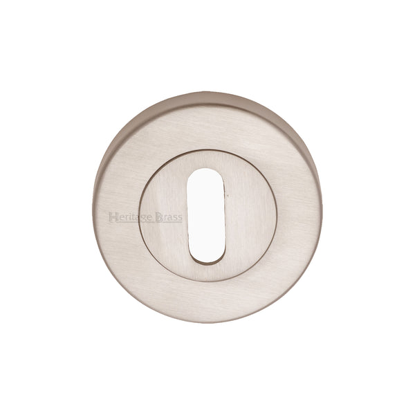 Heritage Brass Key Escutcheon Satin Nickel finish - V4000-SN - Choice Handles