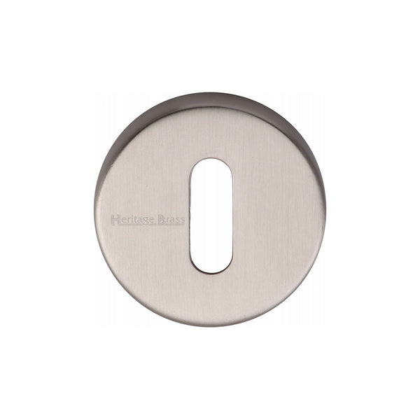 Heritage Brass Key Escutcheon Satin Nickel finish - V4007-SN - Choice Handles