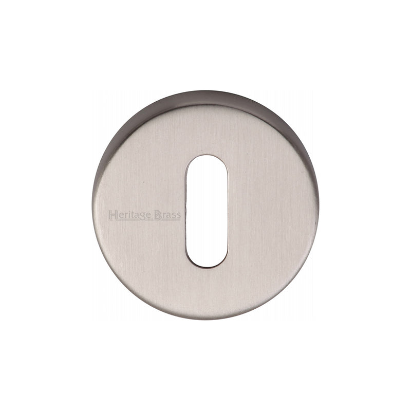 Heritage Brass Key Escutcheon Satin Nickel finish - V4007-SN - Choice Handles