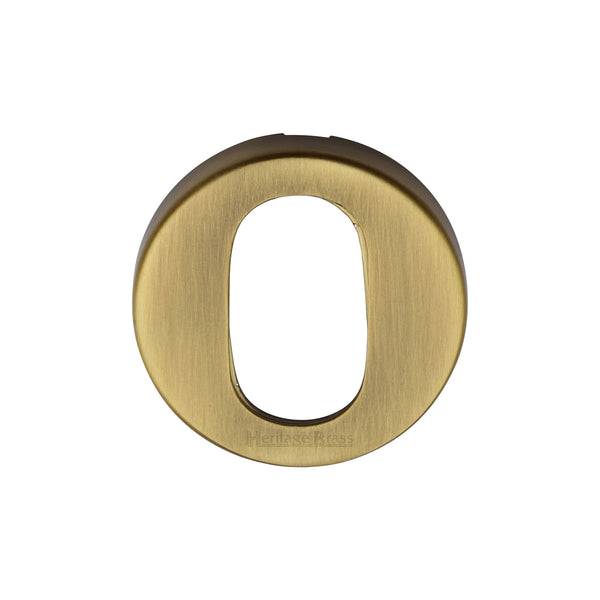 Heritage Brass Oval Profile Cylinder Escutcheon Antique finish - V4009-AT - Choice Handles