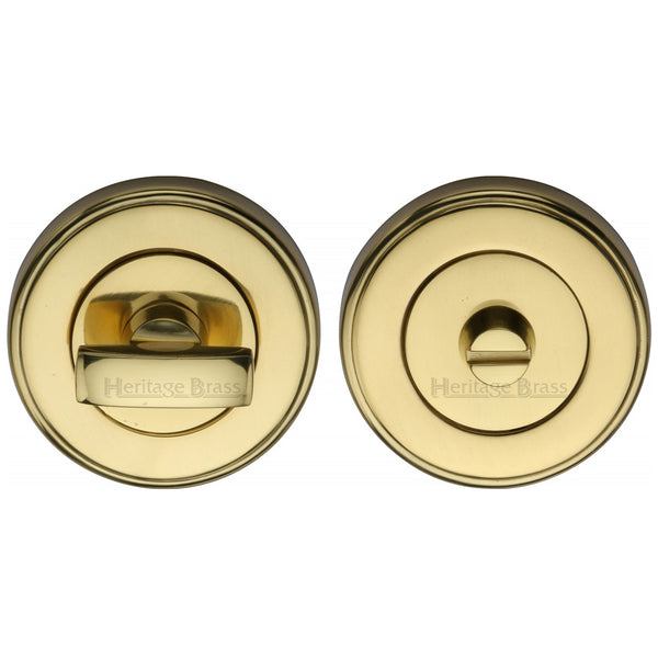 Heritage Brass Thumbturn & Emergency Release  for Bathroom & Bedroom Doors  Polished Brass finish - V4040-PB - Choice Handles