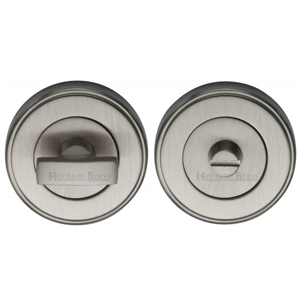 Heritage Brass Thumbturn & Emergency Release  for Bathroom & Bedroom Doors  Satin Nickel finish - V4040-SN - Choice Handles