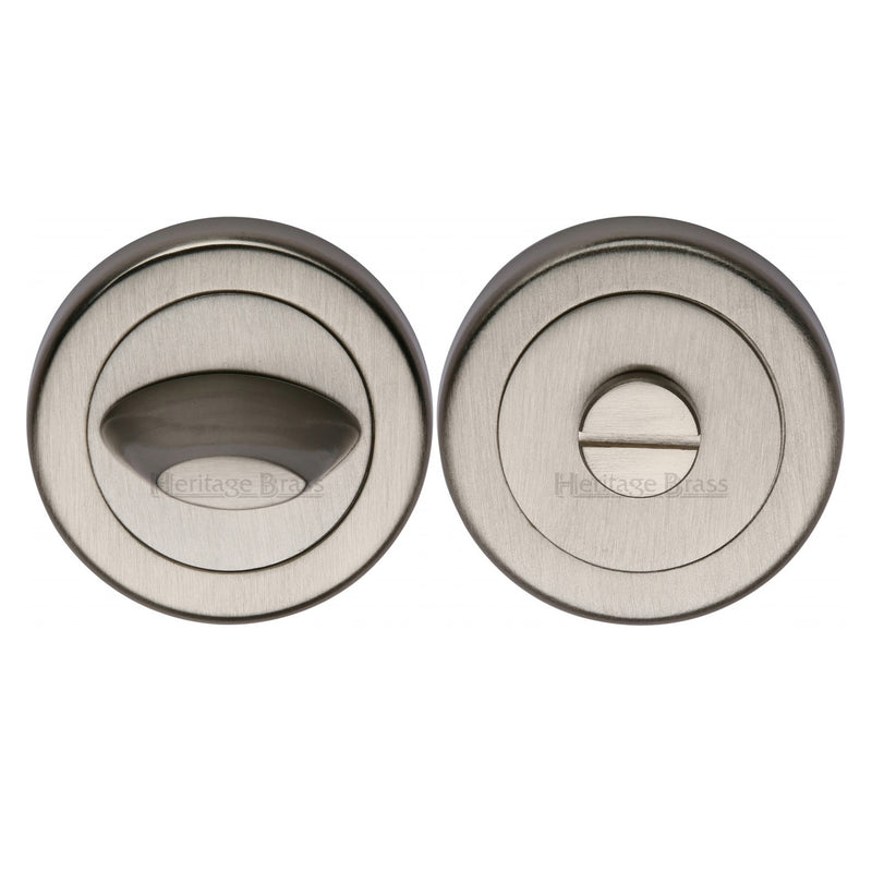 Heritage Brass Thumbturn & Emergency Release  for Bathroom & Bedroom Doors  Satin Nickel finish - V4043-SN - Choice Handles