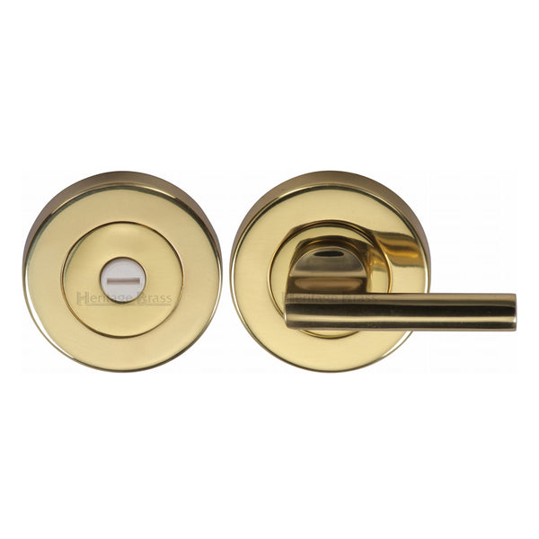 Heritage Brass Thumbturn & Emergency Release  for Bathroom & Bedroom Doors  Polished Brass finish - V4044-PB - Choice Handles