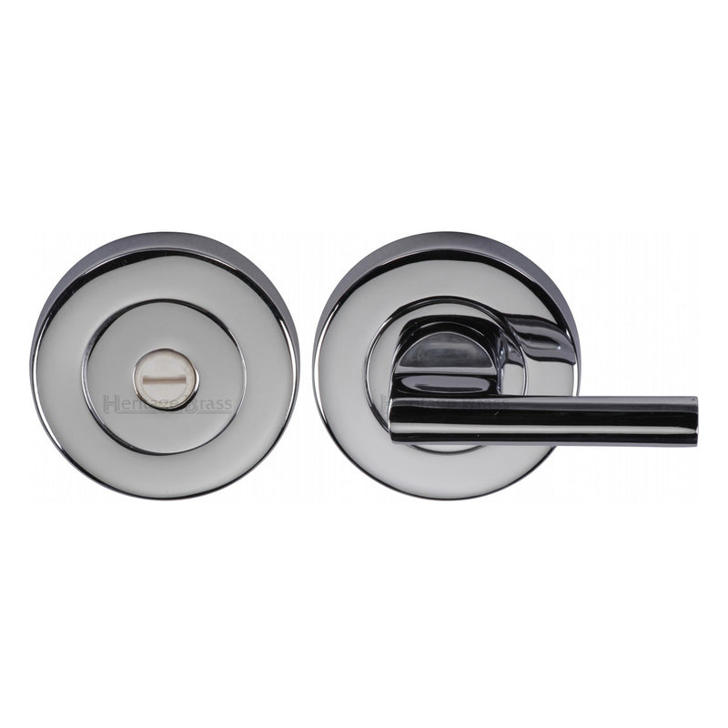 Heritage Brass Thumbturn & Emergency Release  for Bathroom & Bedroom Doors  Polished Chrome finish - V4044-PC - Choice Handles