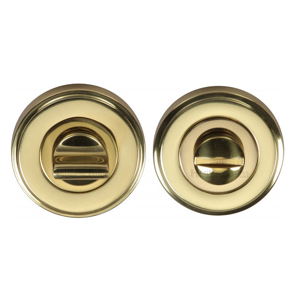 Heritage Brass Thumbturn & Emergency Release  for Bathroom & Bedroom Doors  Polished Brass finish - V4045-PB - Choice Handles