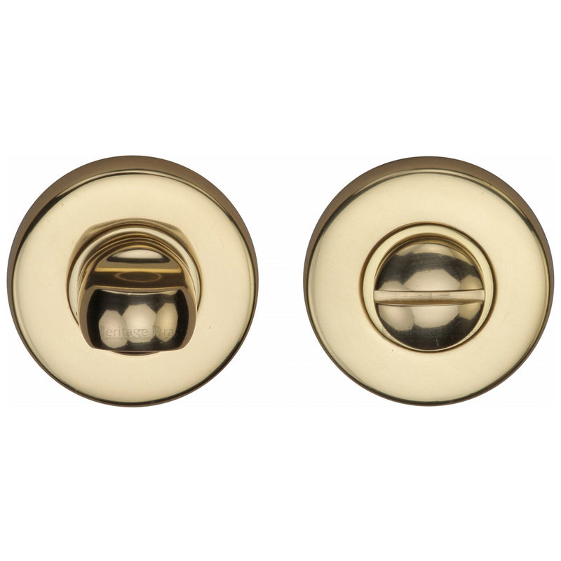 Heritage Brass Thumbturn & Emergency Release  for Bathroom & Bedroom Doors  Polished Brass finish - V4049-PB - Choice Handles