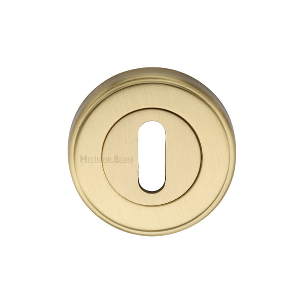 Heritage Brass Key Escutcheon Satin Brass finish - V5000-SB - Choice Handles