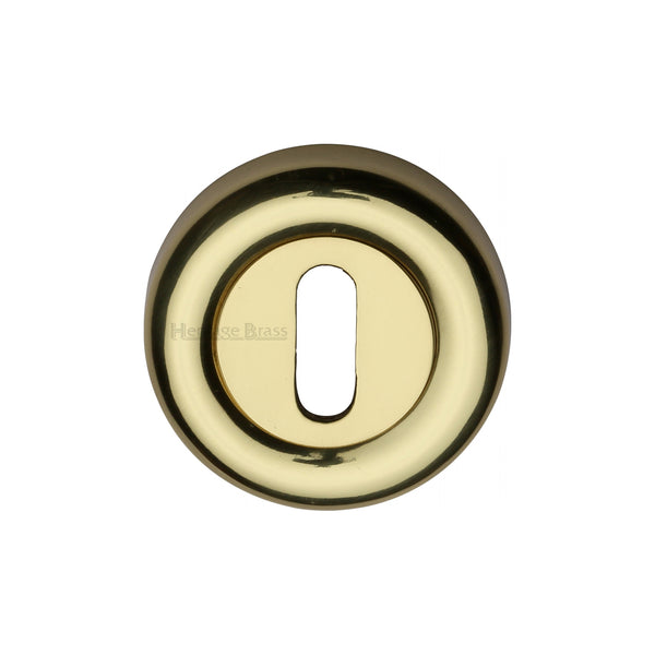 Heritage Brass Key Escutcheon Polished Brass finish - V6722-PB - Choice Handles