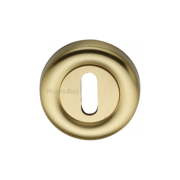 Heritage Brass Key Escutcheon Satin Brass finish - V6722-SB - Choice Handles