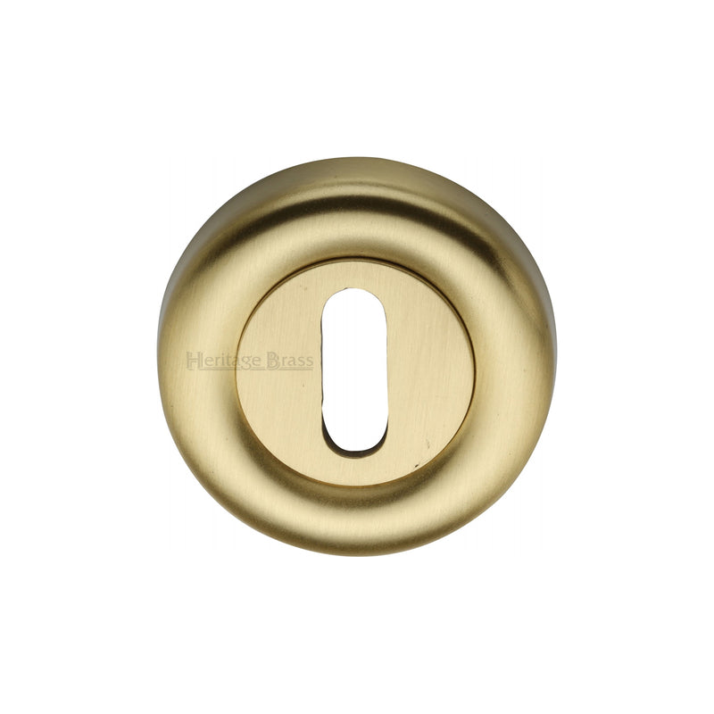 Heritage Brass Key Escutcheon Satin Brass finish - V6722-SB - Choice Handles