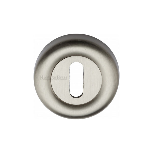 Heritage Brass Key Escutcheon Satin Nickel finish - V6722-SN - Choice Handles