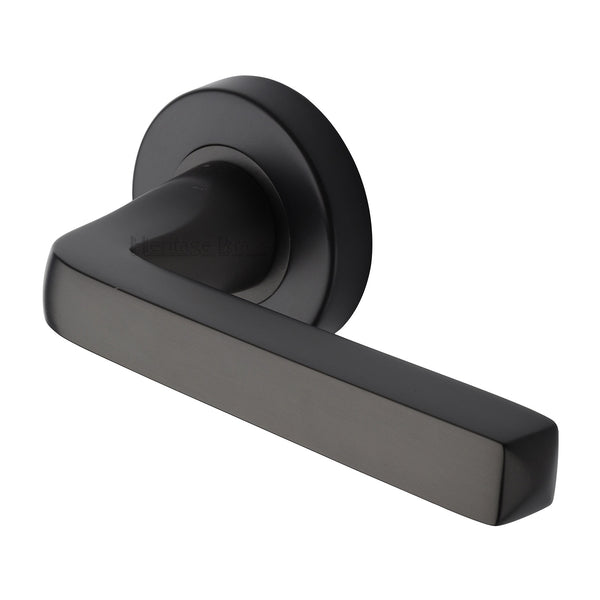 Alessa Door Handle on Round Rose Matt Bronze finish
 - V8300-MB - Choice Handles